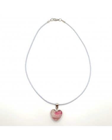Pendentif coeur en verre de Murano bijoux fantaisies verre de Murano