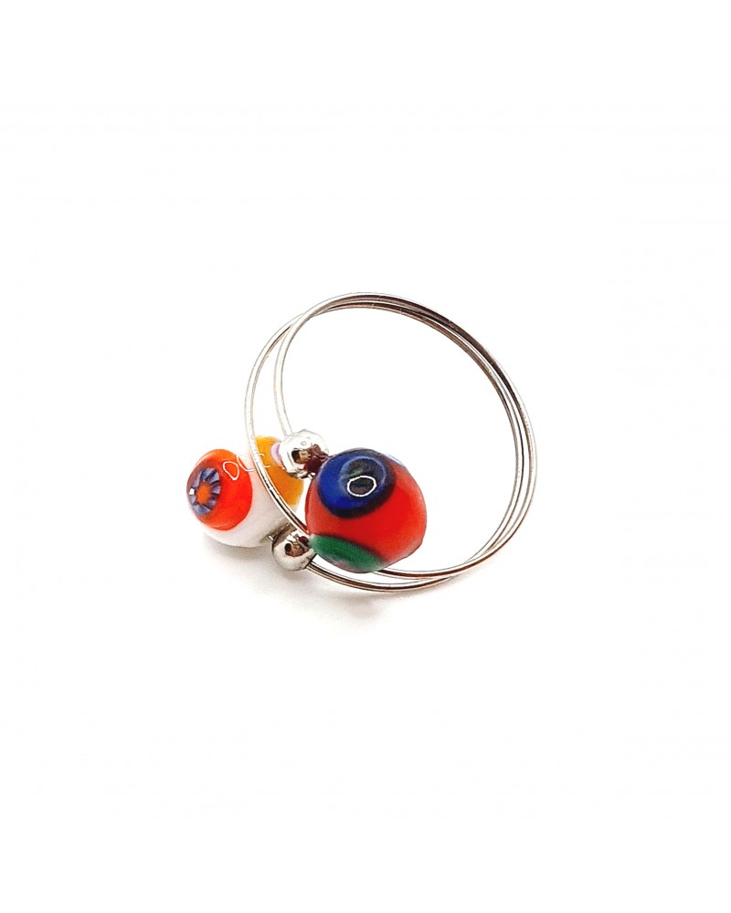 Collier En Verre De Murano Original - Fait Main - Italie - Neuf Avec étiquettes - Bijou Unique Et Coloré