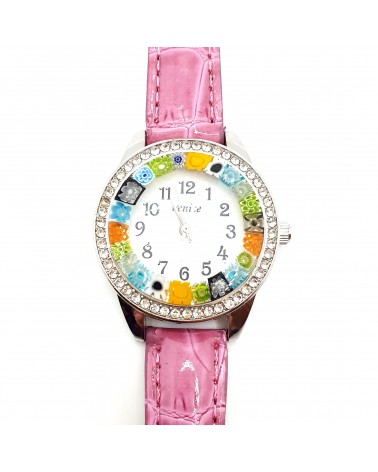 Montre avec murrine bijoux fantaisie fait à la main made in Italy