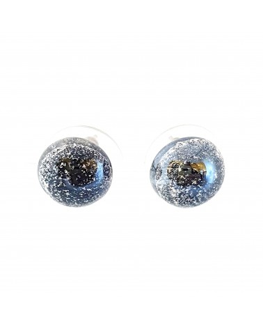 Boucles d'oreilles demi perle bijoux fantaisies made in Italie