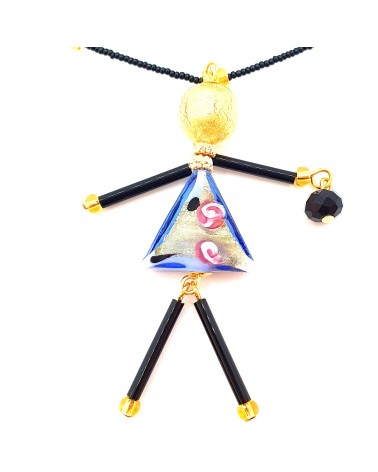 Collier Murano Conteria poupée bijoux fantaisies made in Italie Bijoux Murano
