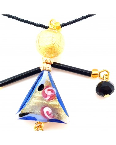 Collier Murano Conteria poupée bijoux fantaisies made in Italie Bijoux Murano