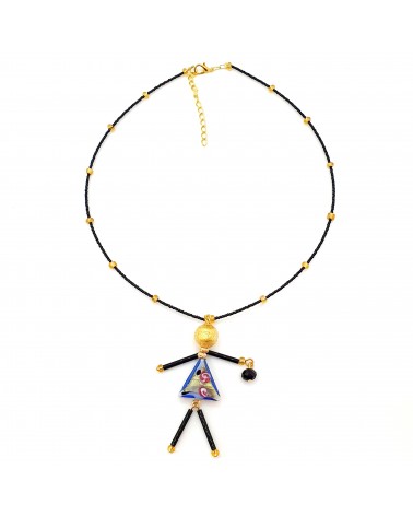 Collier Murano Conteria poupée bijoux fantaisies made in Italie Bijoux Murano