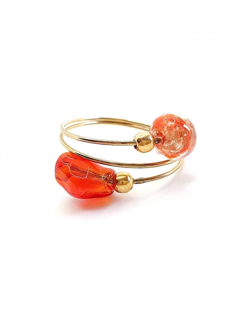 Petite Bague En Verre De Murano Authentique - Neuf Avec étiquette