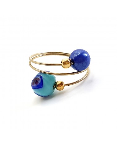 Bague Sublime en verre de Murano made in Italie
