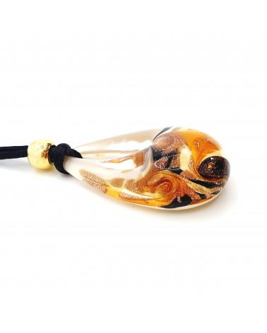 pendentif goutte verre Murano bijoux made in Italie