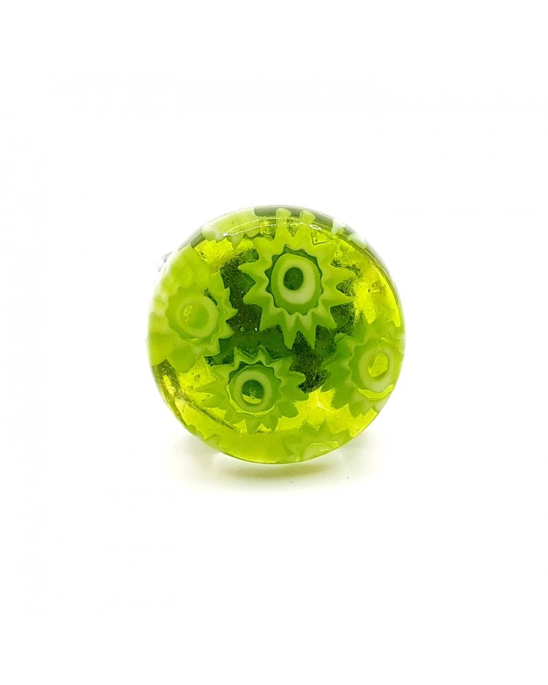 Bague ronde en verre de Murano bijoux made in Italie Bijoux Murano
