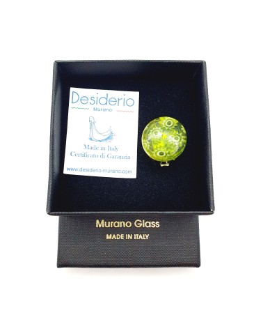Bague ronde en verre de Murano bijoux made in Italie Bijoux Murano