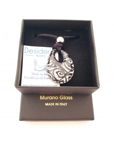 Pendentif Persia en verre de Murano bijoux fantaisie made in Italie