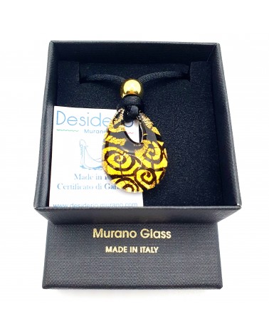 Pendentif Persia en verre de Murano bijoux fantaisie made in Italie
