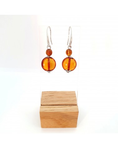 boucles d'oreilles Acqua-bella en verre de Murano  artisans italiens fait à la main