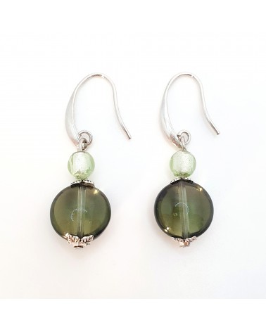 boucles d'oreilles Acqua-bella en verre de Murano  artisans italiens fait à la main