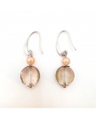boucles d'oreilles Acqua-bella en verre de Murano  artisans italiens fait à la main