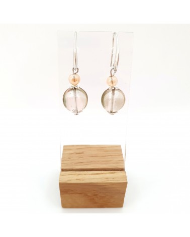 boucles d'oreilles Acqua-bella en verre de Murano  artisans italiens fait à la main