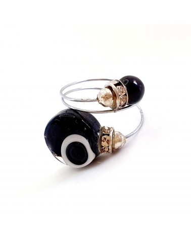 Grande bague Sublime en verre de Murano made in Italie