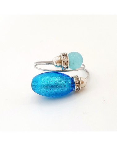 Grande bague Sublime en verre de Murano made in Italie