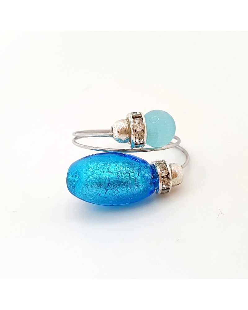 Grande bague Sublime en verre de Murano made in Italie