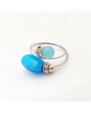 Grande bague Sublime en verre de Murano made in Italie
