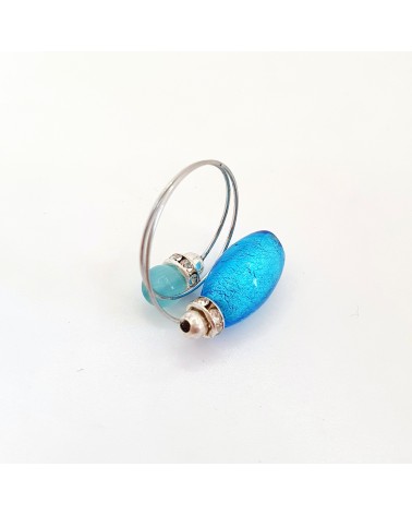 Grande bague Sublime en verre de Murano made in Italie