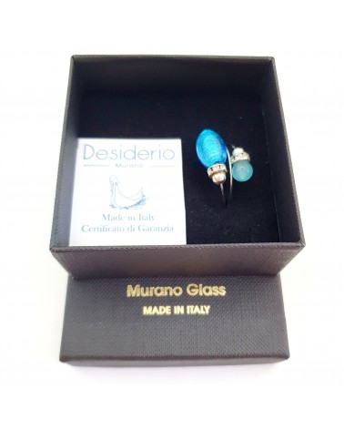 Grande bague Sublime en verre de Murano made in Italie