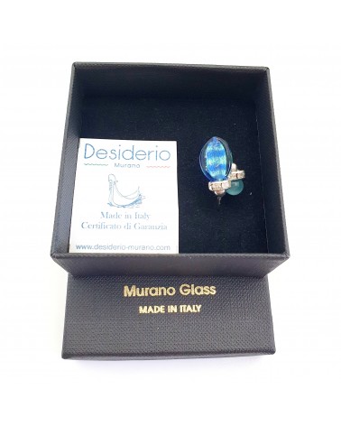 Grande bague Sublime en verre de Murano made in Italie