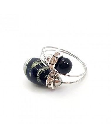 Grande bague Sublime en verre de Murano made in Italie