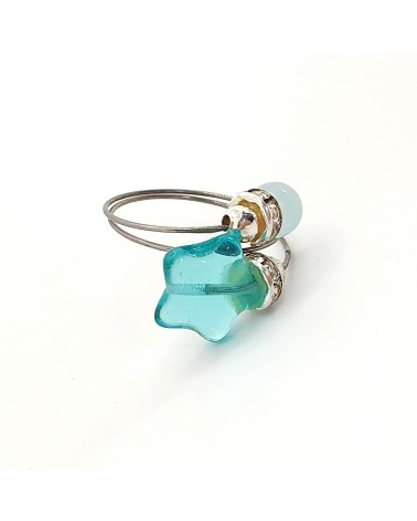 Grande bague Sublime en verre de Murano made in Italie