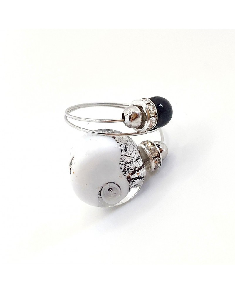 Grande bague Sublime en verre de Murano made in Italie