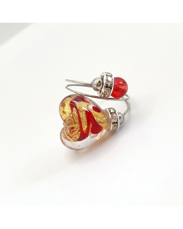 Grande bague Sublime en verre de Murano made in Italie