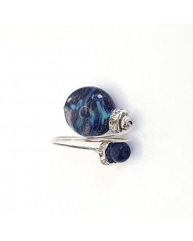Grande bague Sublime en verre de Murano made in Italie