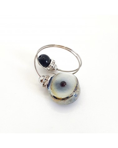 Grande bague Sublime en verre de Murano made in Italie