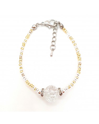 Bracelet conteria Gomitolo en verre de Murano créateurs italiens