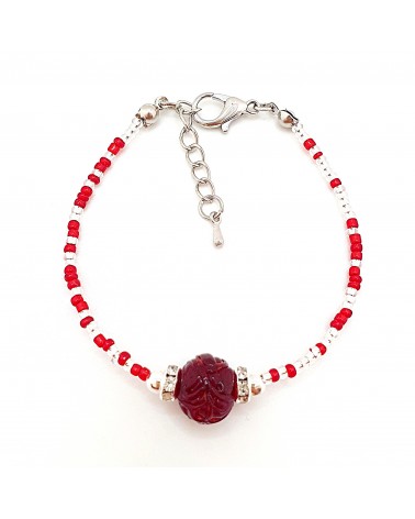 Bracelet conteria Gomitolo en verre de Murano créateurs italiens