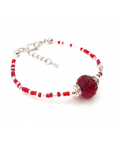 Bracelet conteria Gomitolo en verre de Murano créateurs italiens