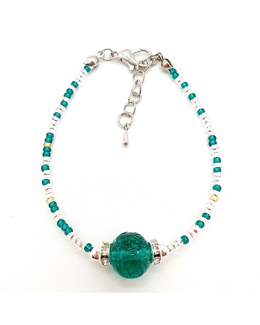 Bracelet conteria Gomitolo en verre de Murano créateurs italiens