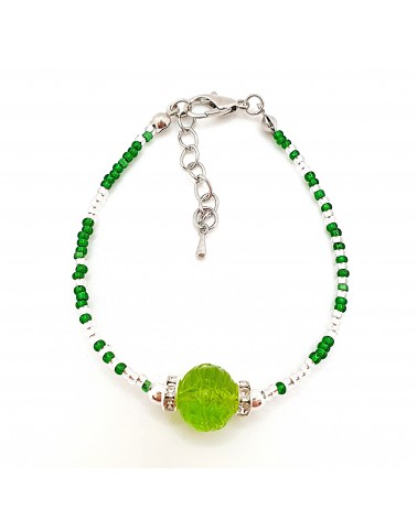 Bracelet conteria Gomitolo en verre de Murano créateurs italiens