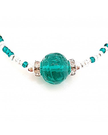 Bracelet conteria Gomitolo en verre de Murano créateurs italiens