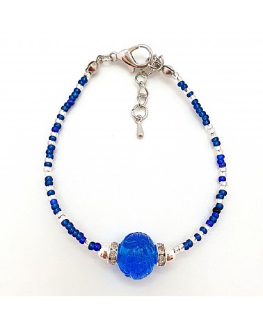Bracelet conteria Gomitolo en verre de Murano créateurs italiens