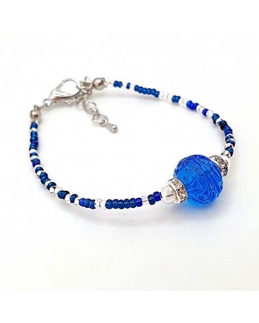 Bracelet conteria Gomitolo en verre de Murano créateurs italiens