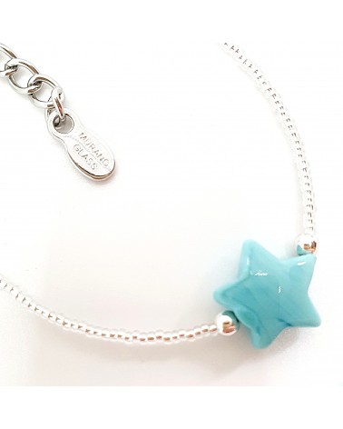 Parure Stella en verre de Murano  artisans italiens fait à la main