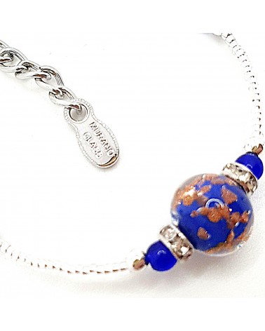 Parure perle centrale en verre de Murano  artisans italiens fait à la main