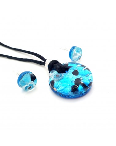 Petite parure ronde verre de Murano bijoux made in Italy