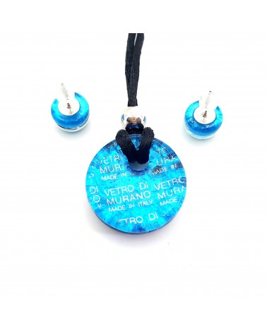 Petite parure ronde verre de Murano bijoux made in Italy