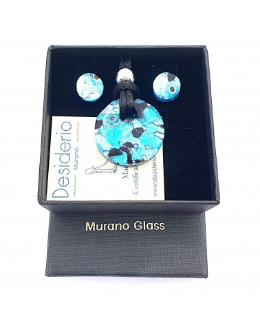 Petite parure ronde verre de Murano bijoux made in Italy