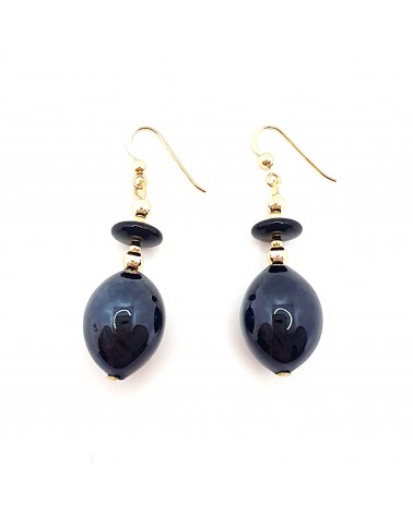 Boucles d'oreilles Gloria perle en verre de Murano made in Italy