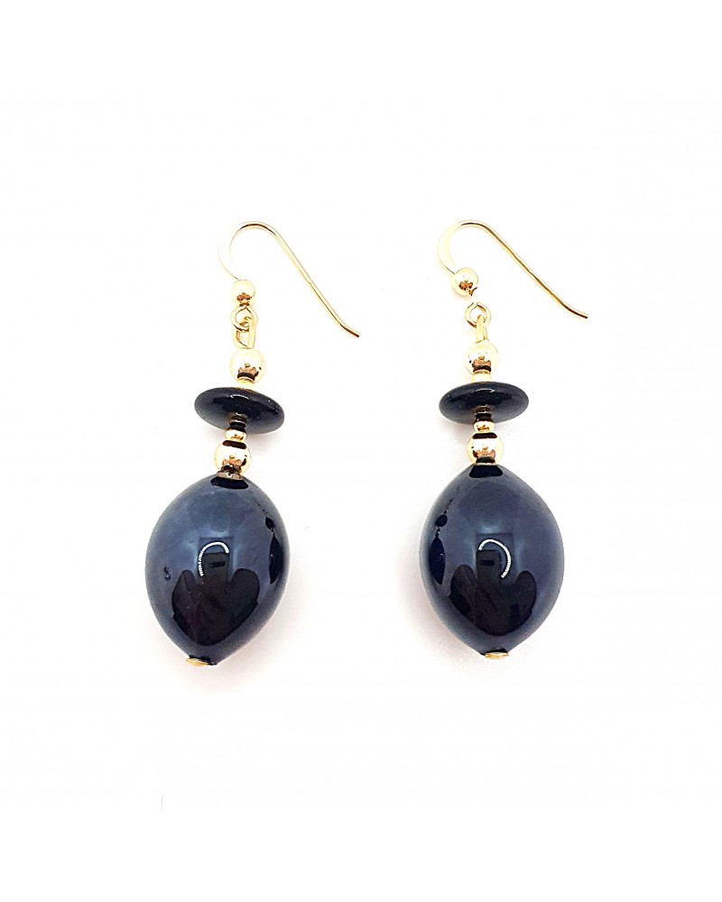 Boucles d'oreilles Gloria perle en verre de Murano made in Italy