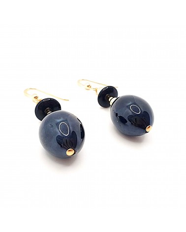 Boucles d'oreilles Gloria perle en verre de Murano made in Italy