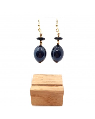Boucles d'oreilles Gloria perle en verre de Murano made in Italy