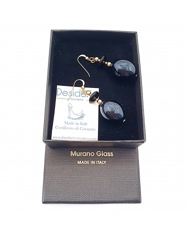 Boucles d'oreilles Gloria perle en verre de Murano made in Italy