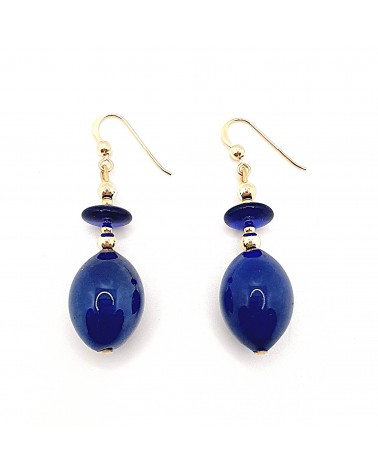 Boucles d'oreilles Gloria perle en verre de Murano made in Italy
